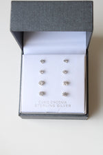 Primrose Cubic Zirconia Sterling Silver Stud Earrings