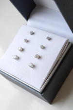 Primrose Cubic Zirconia Sterling Silver Stud Earrings