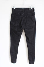 Express Skinny High Rise Perfect Denim Black Jeans | 4