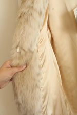 NEW Dennis Basso Floor Length Cheetah Print Faux Fur Jacket | M