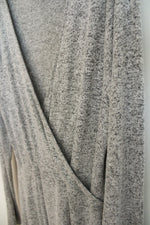 Express Heather Gray Neckline Wrap Sweater dress | M