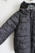 Carter's Black Dinosaur Print Coat | 2T