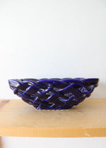 Primo'GI Cobalt Blue Lattice Square Ceramic Dish
