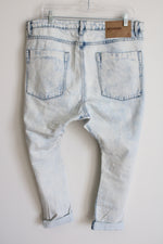 NEW OneTeaspoon Anthropologie Acid Wash Distressed Denim High Rise Jeans | 30