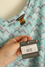 NEW Eddie Bauer Teal and Red Printed Athletic Tank | 2XL