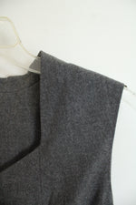 NEW Talbots Luxe Italian Gray Wool Sheath Dress | 8 Petite