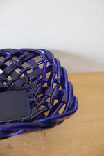 Primo'GI Cobalt Blue Lattice Square Ceramic Dish