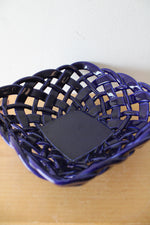 Primo'GI Cobalt Blue Lattice Square Ceramic Dish