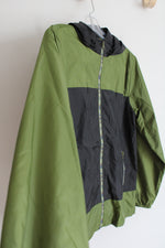 Cat & Jack Black Green Windbreaker Jacket | Youth L (12/14)