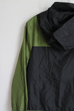 Cat & Jack Black Green Windbreaker Jacket | Youth L (12/14)
