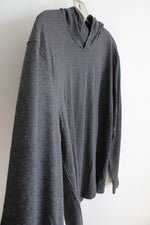 Two Blind Brothers Gray Lightweight Knit Hoodie | L