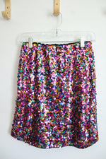 NEW Why Dress Pink Multi Sequin Skirt | S