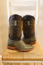 Westerly Trend Leather Embroidered Cowboy Boots | Size Mex 27
