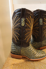 Westerly Trend Leather Embroidered Cowboy Boots | Size Mex 27