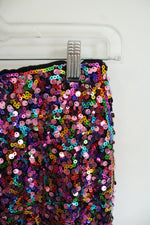 NEW Why Dress Pink Multi Sequin Skirt | S
