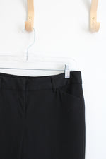Express Editor Barely Boot Low Rise Black Trouser Pant | 8 Short