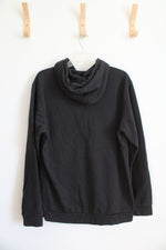 Adidas Black Camo Logo Hoodie | L