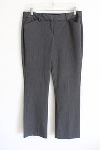 Express Editor Barely Boot Low Rise Gray Trouser Pant | 8 Short