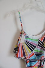 Trina Turk Colorful Patterned Summer Silk Dress | 6