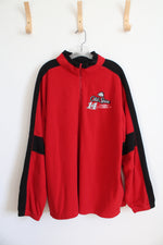 Nascar Old Spice #14 Tony Stewart Red Fleece 1/4 Zip Sweatshirt | 2XL