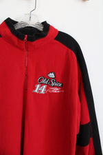 Nascar Old Spice #14 Tony Stewart Red Fleece 1/4 Zip Sweatshirt | 2XL