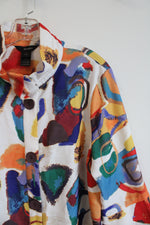 Ali Miles Colorful Patterned Jacket | L