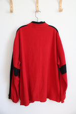 Nascar Old Spice #14 Tony Stewart Red Fleece 1/4 Zip Sweatshirt | 2XL