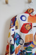 Ali Miles Colorful Patterned Jacket | L