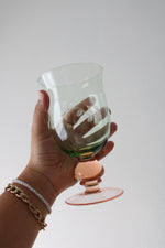 Pfaltzgraff Napoli Pink & Green Etched Iced Tea Goblet | Set Of 4