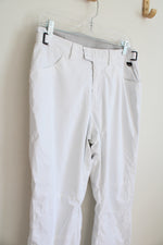 Columbia White Lined Snow Pants With Adjustable Waistband | M