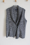 Chaps Denim Navy Blue White Speckled Knit Sweater Vest | XL