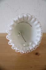 Fenton Signed Hand Painted Floral Milk Glass Bell