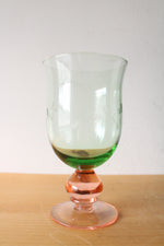 Pfaltzgraff Napoli Pink & Green Etched Iced Tea Goblet | Set Of 4