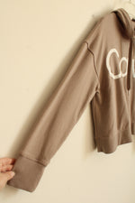 Calvin Klein Performance Tan Logo Drawstring Hoodie | L