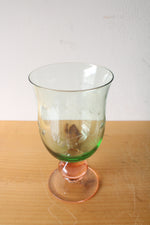 Pfaltzgraff Napoli Pink & Green Etched Iced Tea Goblet | Set Of 4