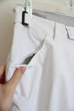 Columbia White Lined Snow Pants With Adjustable Waistband | M