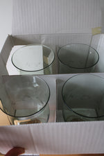 Pfaltzgraff Napoli Pink & Green Etched Iced Tea Goblet | Set Of 4