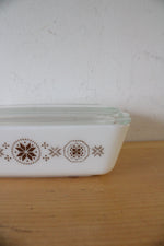 Pyrex #0503 Town & Country Brown 1.5 Quart Refrigerator Dish
