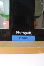 Pfaltzgraff Napoli Pink & Green Etched Iced Tea Goblet | Set Of 4