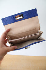 Kate Spade Blue Textured Leather Wallet