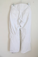 Columbia White Lined Snow Pants With Adjustable Waistband | M