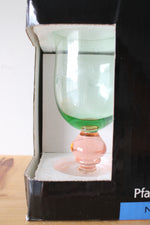 Pfaltzgraff Napoli Pink & Green Etched Iced Tea Goblet | Set Of 4