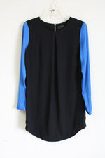 Mossimo Black Cobalt Blue Sleeved Dress | S