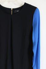 Mossimo Black Cobalt Blue Sleeved Dress | S