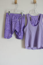 Nike 3 Brand Purple Tank & Shorts Set | 8/10