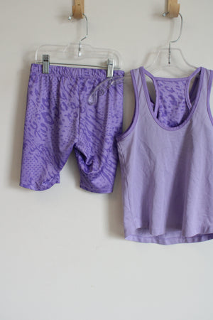 Nike 3 Brand Purple Tank & Shorts Set | 8/10