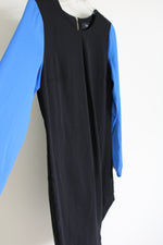 Mossimo Black Cobalt Blue Sleeved Dress | S