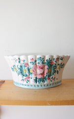 Spring Floral Scalloped Edge Wall Hanging Planter