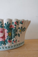 Spring Floral Scalloped Edge Wall Hanging Planter