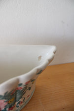 Spring Floral Scalloped Edge Wall Hanging Planter